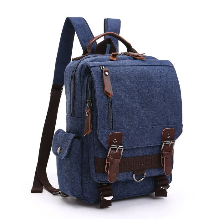 Cross-border new backpack fashion canvas outdoor travel crossbody chest bag OL unisex single shoulder backpack