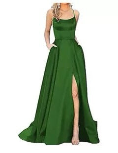 Amazon European and American cross-border bridesmaid dress long dress slimming strapless bestie Amazon bridesmaid group evening dress