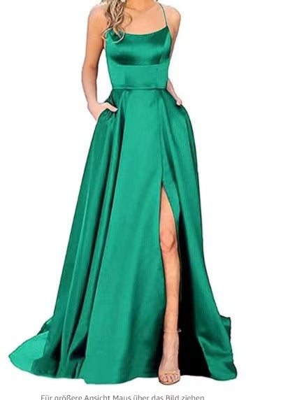 Amazon European and American cross-border bridesmaid dress long dress slimming strapless bestie Amazon bridesmaid group evening dress