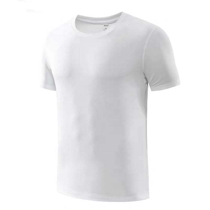 Men's Workout Shirts Lightweight Quick Dry T-Shirts Fishing Hiking Solid Color Mesh Breathable Loose Plus Size Melman Shirt