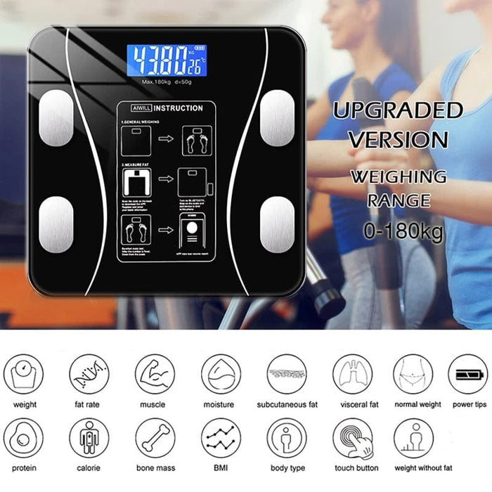 The new smart bluetooth electronic scale is issued on behalf of the weight scale home APP human health weighing body fat measurement cross-border