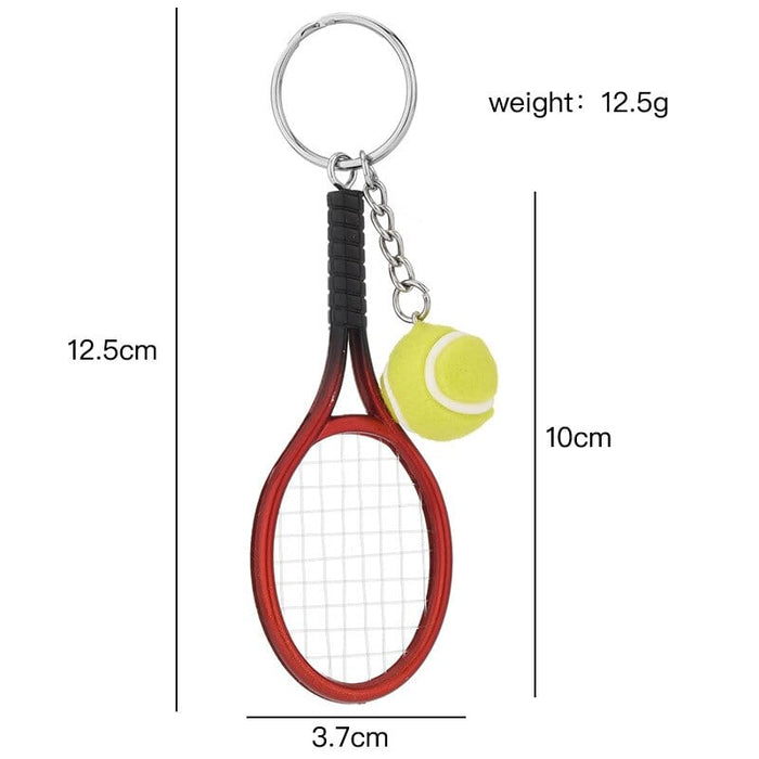 Creative Sporting Goods Mini Tennis Keychain Bag Pendant Car Keychain Small Jewelry Factory Wholesale Key Chain Accessories Cute
