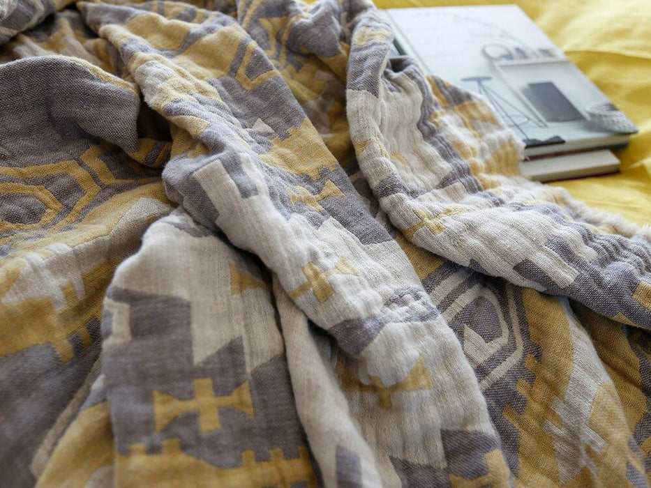 Linen and Cotton Blended Throw