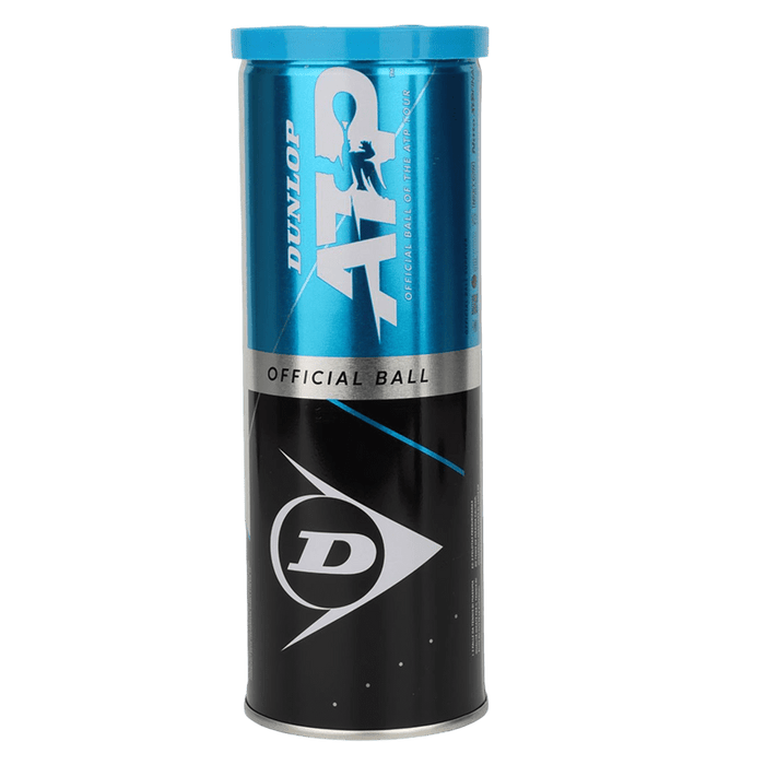DUNLOP ATP Tennis Ball ATP Tour Tube Professional Competition Training Pressure Tennis Balls with 2Pcs Overgrips