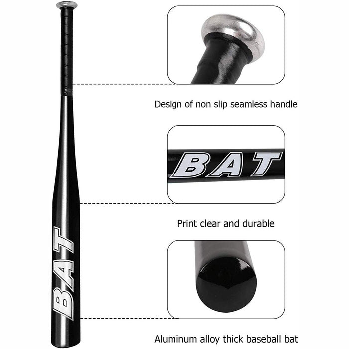 New Aluminum Alloy Thickened Baseball Bat And Softball Gloves Ball 20-25inch Five Colors Outdoor Sports Home Person Self-Defense