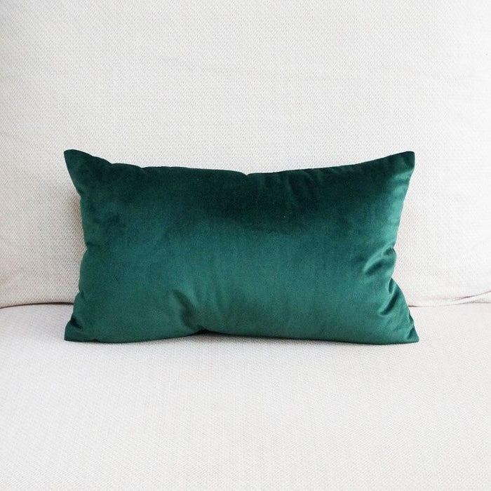 High Quality Soft Emerald Green Velvet Pillow Case Cushion Cover Dark Green Pillow Cover No Balling-up Without Stuffing