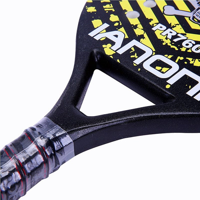 IANONI High Quality Carbon Glass Fiber Beach Tennis Racket EVA Soft Face Racquet Protective Cove Professional Padel Equipment