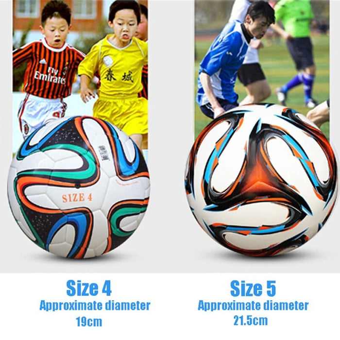 Balón de partidos de fútbol para niños y adultos, equipo de entrenamiento profesional de PU de alta calidad sin costuras, talla 5