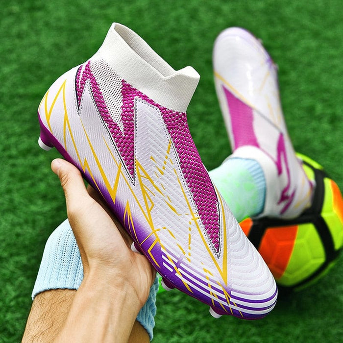 Men Soccer Shoes Top Quality Football Boots Training Cleats Grass High-quality Trend Non-Slip High Ankle Comfortable Training