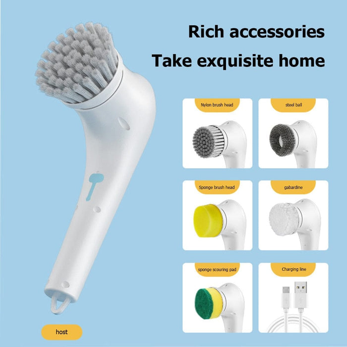 5-in-1Multifunctional Electric Cleaning Brush