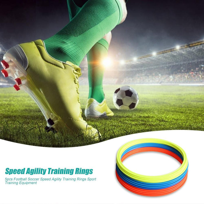 5pcs Durable Agility Training Rings Hit Color Football Soccer Speed Agility Training Rings Training Equipment 30cm 40cm Dia