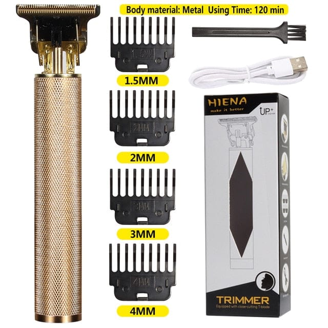 2022 Vintage t9 Hair trimmer machine Cordless Hair cutter finishing machine Beard Clipper hair for men Electric shaver USB Sale