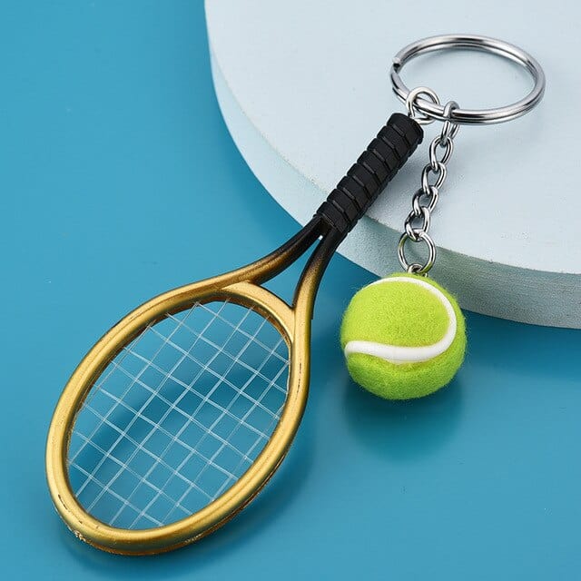 Creative Sporting Goods Mini Tennis Keychain Bag Pendant Car Keychain Small Jewelry Factory Wholesale Key Chain Accessories Cute
