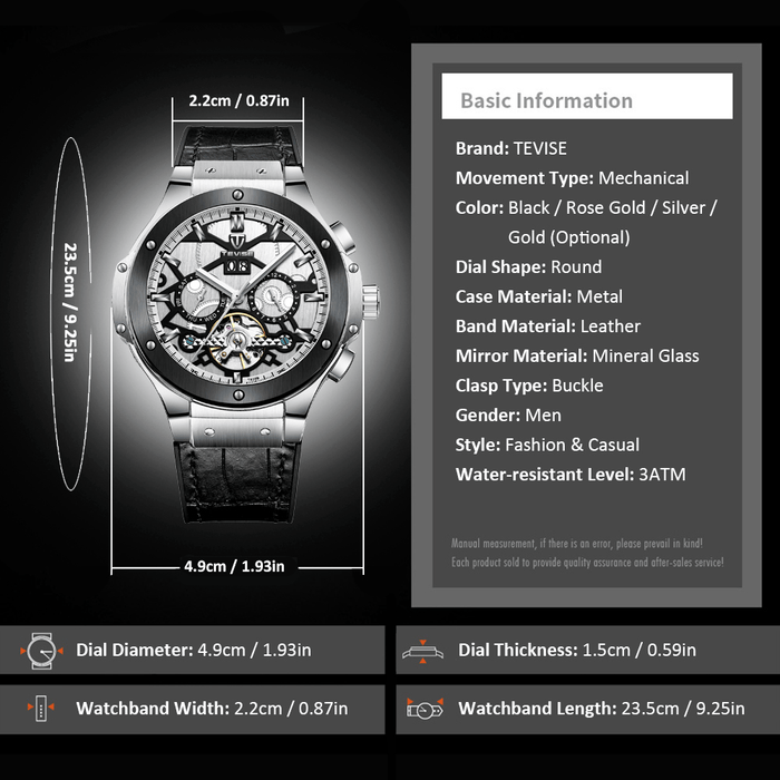 Men's Automatic Mechanical Wristwatch