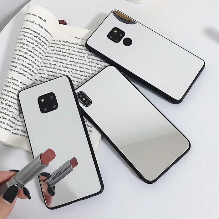 Fashion TPU makeup mirror Case for iPhone 11 Pro XS Max Xr Mobile phone protection Cover for iPhone 8 7 6S Plus SE Acrylic Case
