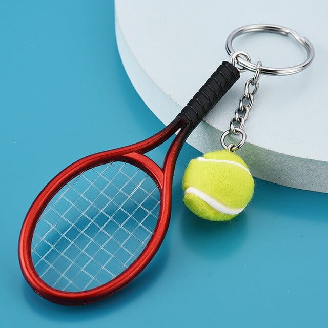 Creative Sporting Goods Mini Tennis Keychain Bag Pendant Car Keychain Small Jewelry Factory Wholesale Key Chain Accessories Cute