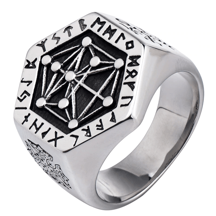 Nordic Viking Rune Stainless Steel Ring