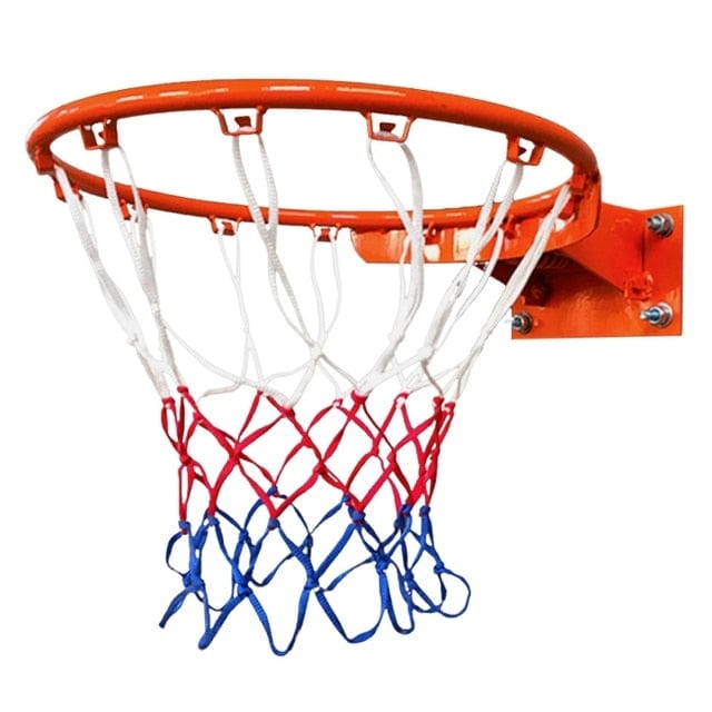 Basketball Net All-Weather Basketball Net Red+White+Blue Tri-Color Basketball Hoop Net Powered Basketball Hoop Basket Rim Net