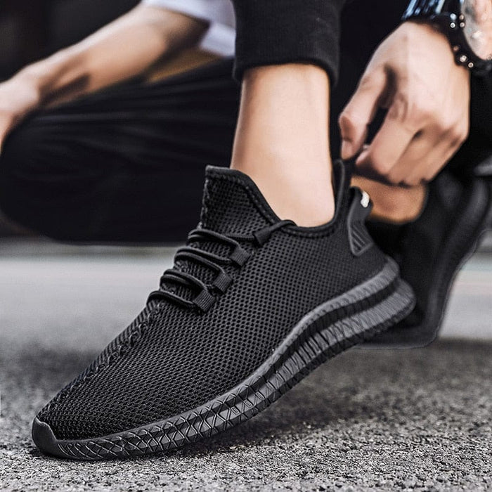 Men Casual Shoes Breathable Male Footwear Lace Up Walking Shoe Sport Running Sneaker Plus Size