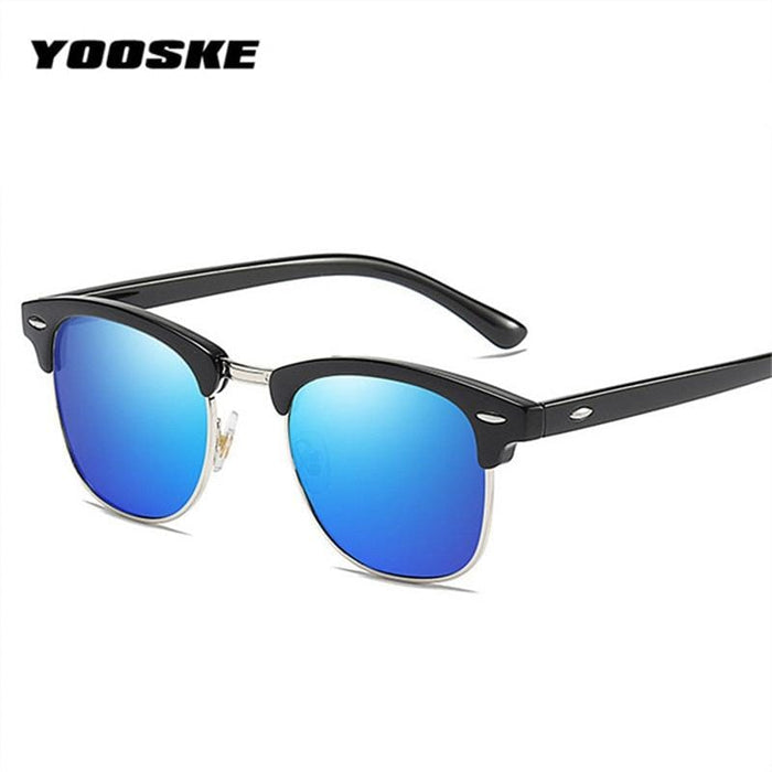 YOOSKE Retro Polarized Sunglasses Women Men Classic Brand Designer