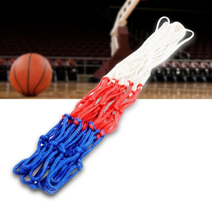 Basketball Net All-Weather Basketball Net Red+White+Blue Tri-Color Basketball Hoop Net Powered Basketball Hoop Basket Rim Net