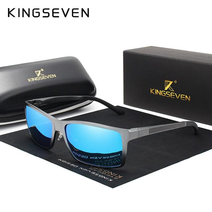 KINGSEVEN Brand Design Fashion Aluminum Magnesium Sunglasses Men Polarized Driving Eyewear