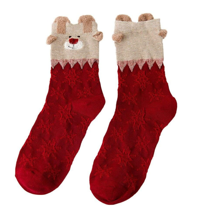 Christmas socks Women men Cotton Socks Multi-Color Women's Winter Socks drop ship