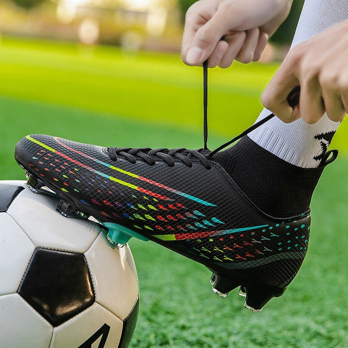 Men Soccer Shoes Kids Football Boots Women Breathable Soccer Cleats Antiskid Chaussure Football Shoes Outdoor Football Shoes