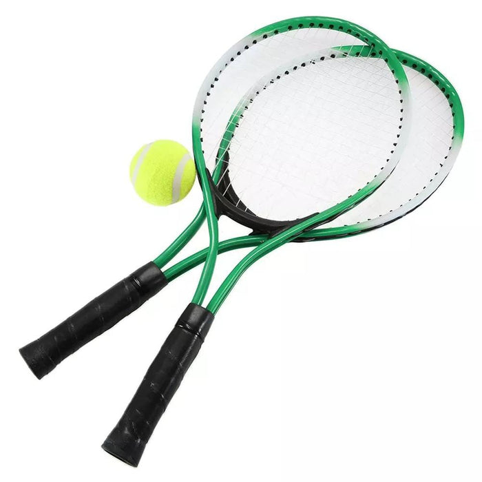2Pcs/set Tennis Racket Padel Set Two Composite Rackets Raquete beach tennis One Ball With Bag For Beginner Trainning tennis