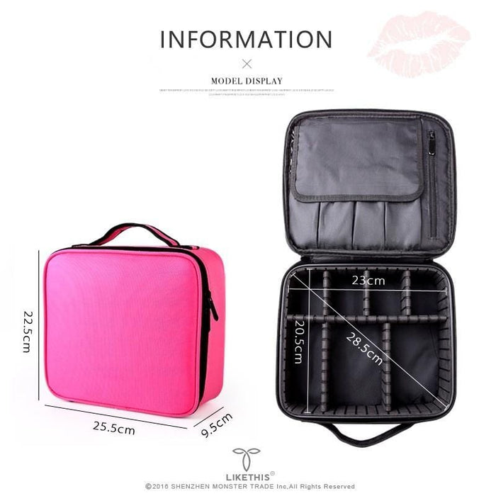 2019 Professional Toiletry Bag Cosmetic Bag Organizer Women Travel Make Up Cases Big Capacity Cosmetics Suitcases For Makeup X32