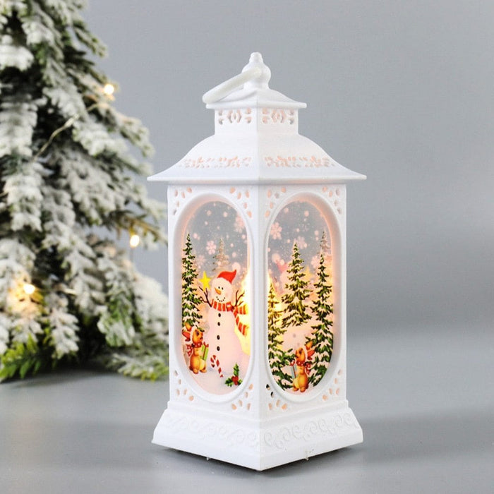 natal Christmas Lantern Led Luminous Creative Decoration Portable Lantern boże narodzenie новогодние украшения новый год 2021