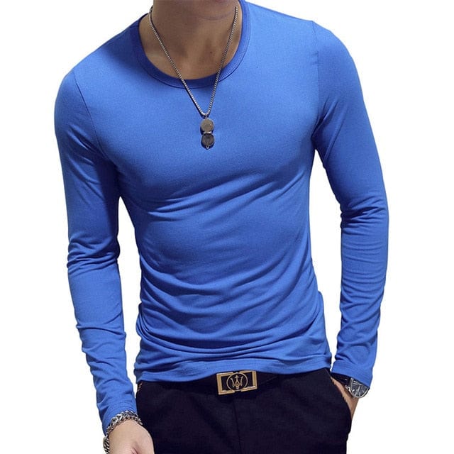 Hot Sale Tennis T Shirts Men Long Sleeve T-Shirt Sportswear Fitness T Shirts For Men Slim Fit T Shirts Designer Solid Tees Tops