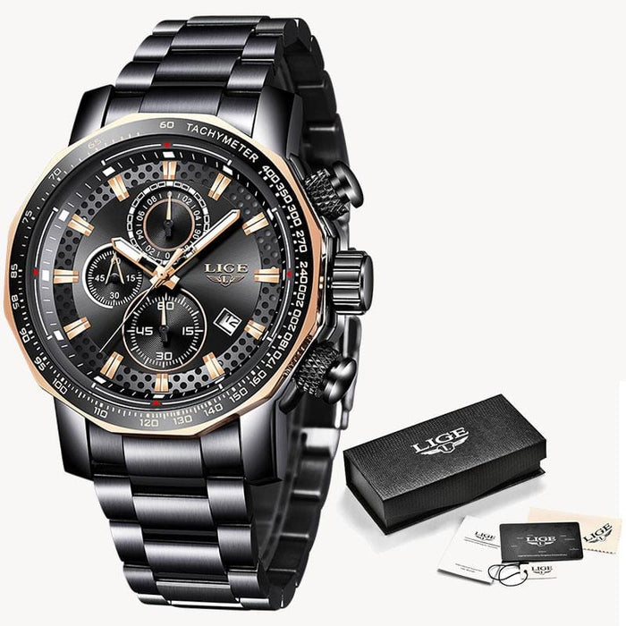 LIGE New Mens Watches Top Brand