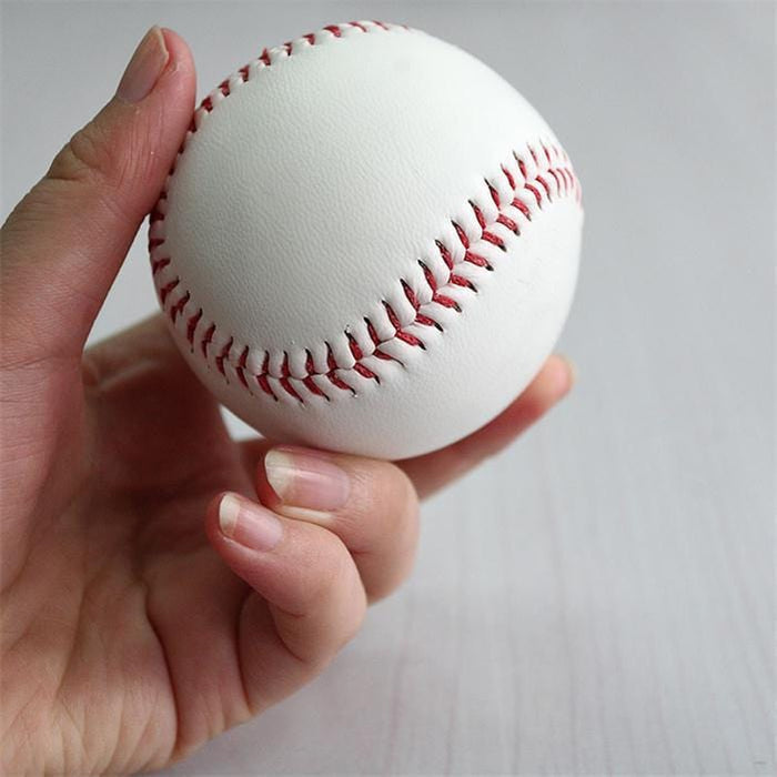 White Standard 9&quot; Soft Leather Cork Center BaseBall Ball Exercise Practice Trainning Base Balls Softball Sport Team Games