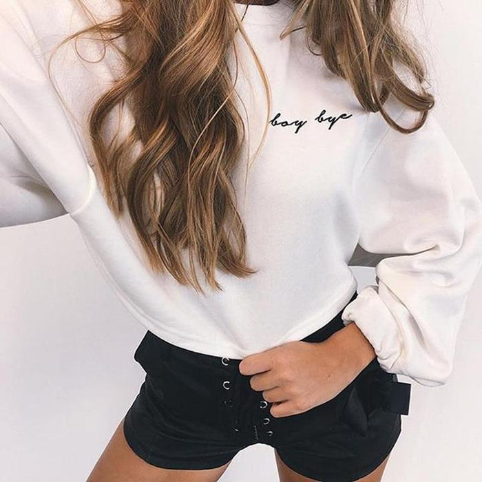 Fem Cropped Top Pullover