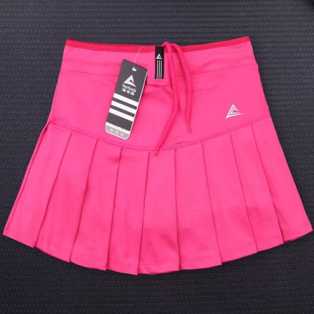 New Girls Tennis Skirts with Safety Shorts , Quick Dry Women Badminton Skirt , Female Tennis Skorts , Girl Sport Running Shorts