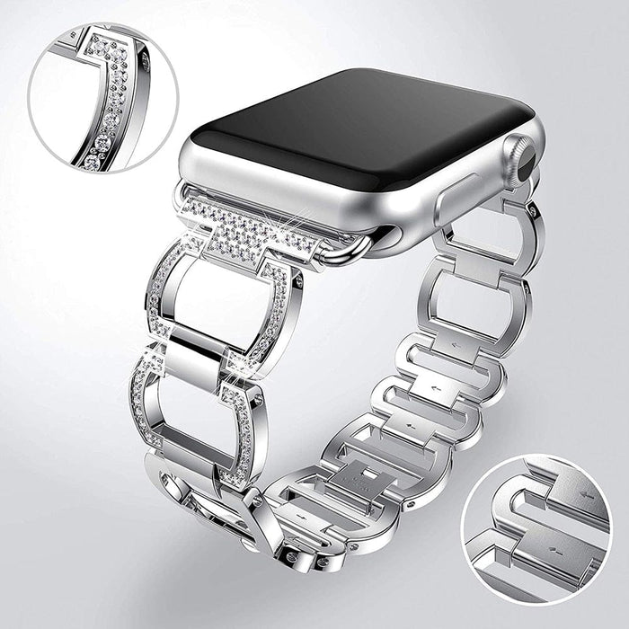 Luxury Metal Diamond Bracelet for Apple Watch