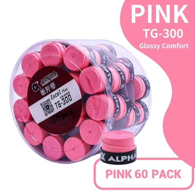 ALPHA Padel Grip Tennis Badminton Racket Overgrip 1050mm Anti-Slip Sweat-absorbent Dry Sticky Bike Fishing Rod Grip Tape 60Pcs