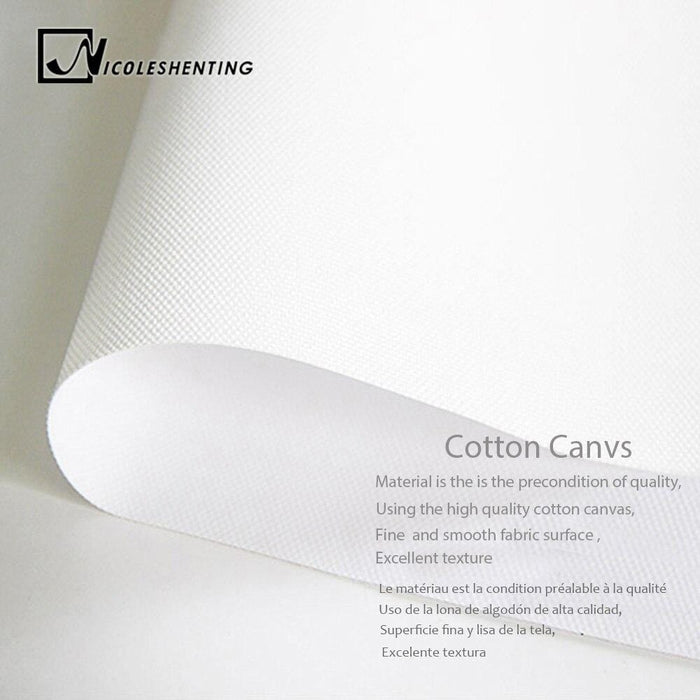 Watercolor Feathers Abstract Poster Canvas