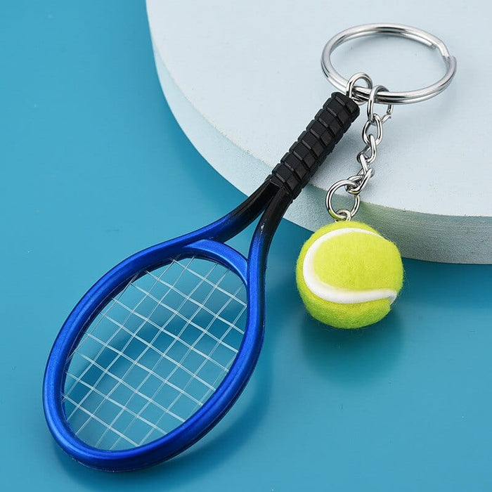 Creative Sporting Goods Mini Tennis Keychain Bag Pendant Car Keychain Small Jewelry Factory Wholesale Key Chain Accessories Cute