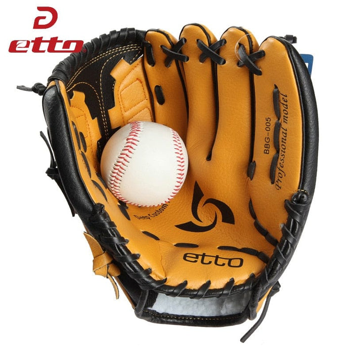 Etto 11.5 12.5 Inch Male Professional Left Hand Baseball Glove Beisbol Training Sport Glove For Match Softball Boy Child HOB002Z