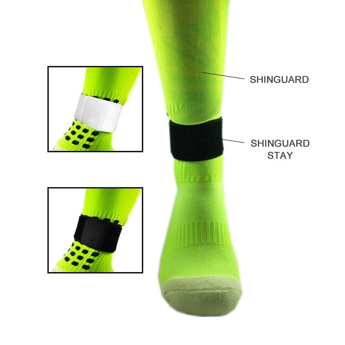 1 Pair Soccer Shin Guard Stay Fixed Bandage Tape Shin Pads Prevent Drop Off Adjustable Elastic Sports Bandage