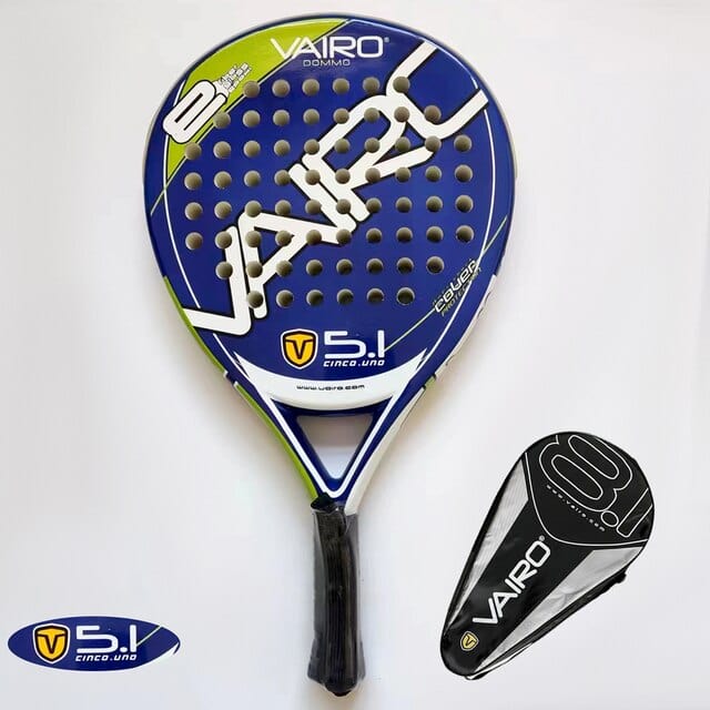 New High Quality Padel Racket  Series Palas 3 Layer Carbon Fiber Board Paddle EVA Face Tennis Beach Racquet Bag Vairo 6.1 380g
