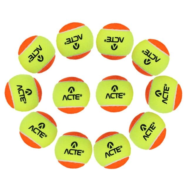 Beach Tennis Balls 9 Pcs Professional 50% Standard Pressure for Kids Tennis Accessories Training Balls with Box
