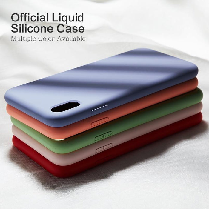 Luxury Case Plain Color Silicon Cover For iPhone