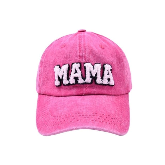 Mama Patch Embroidery Solid Color Adjustable Dad Hat Mother&#39;S Day Gift Spring Summer Women Baseball Cap Snapback