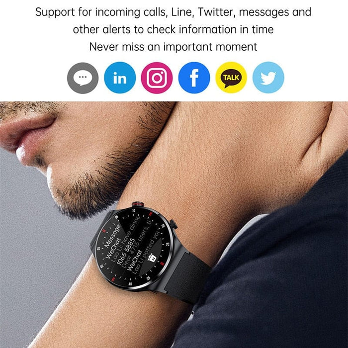 XIAOMI NFC Bluetooth Call Bussiness Smartwatch Men ECG+PPG Blood Pressure Monitor Sports Fitness Smart Watch for Android IOS