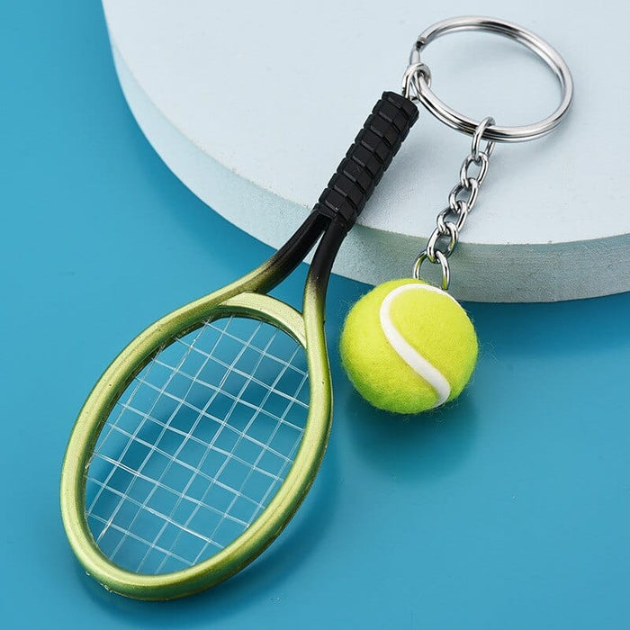 Creative Sporting Goods Mini Tennis Keychain Bag Pendant Car Keychain Small Jewelry Factory Wholesale Key Chain Accessories Cute