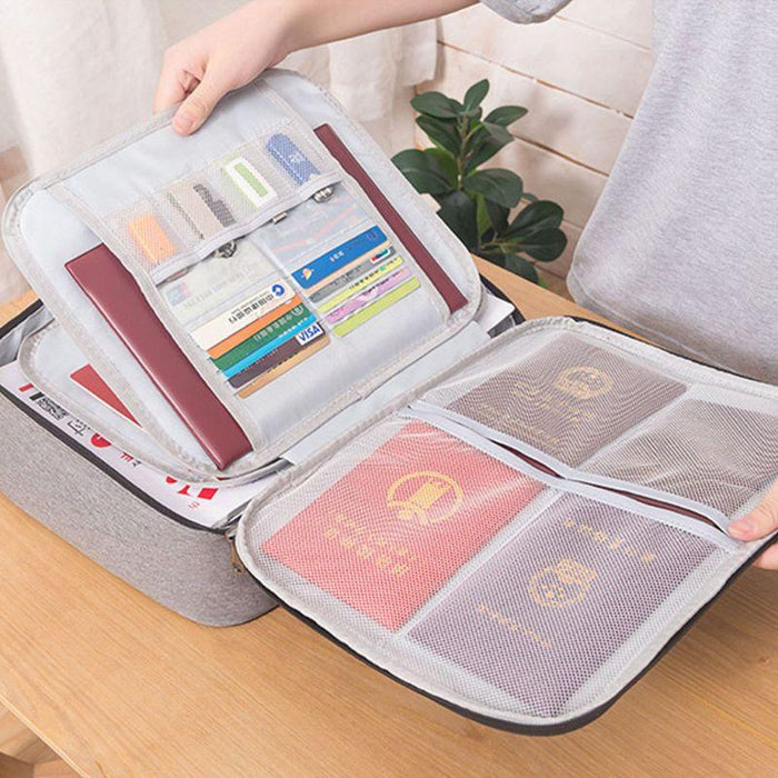 2/3 Layers Document Ticket Bag Large Capacity Certificates Files Organizer For Home Travel Use to store Important Items