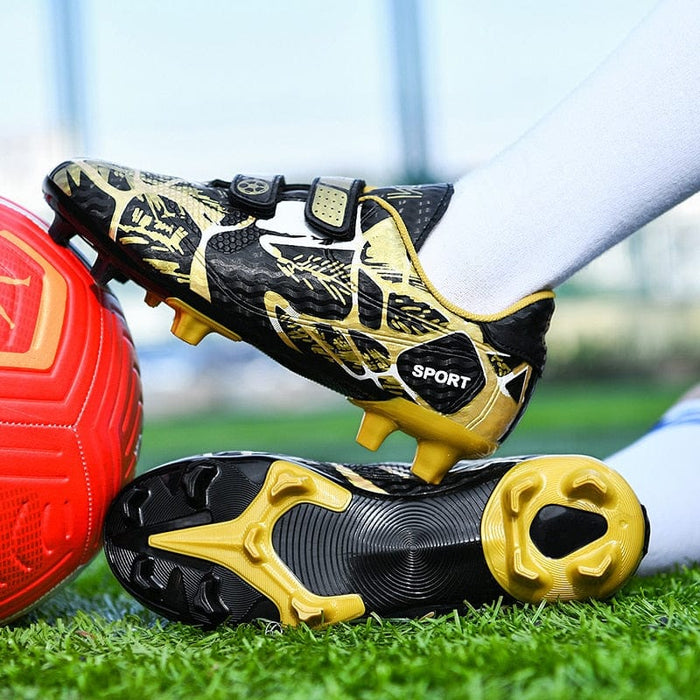 Soccer Shoes Kids  TF/FG School Football Boots Boys Girls Students Cleats Training Football Boots Sport Sneakers Hook&amp;Loop